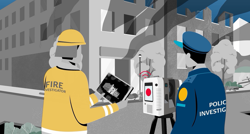 Fire investigation workflow with the RTC360 laser scanner